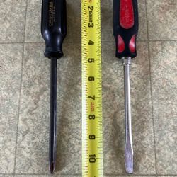 Slotted And Philip Screw Drivers