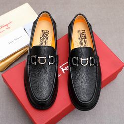Ferragamo Men’s Leather Shoes With Box 2026 New 