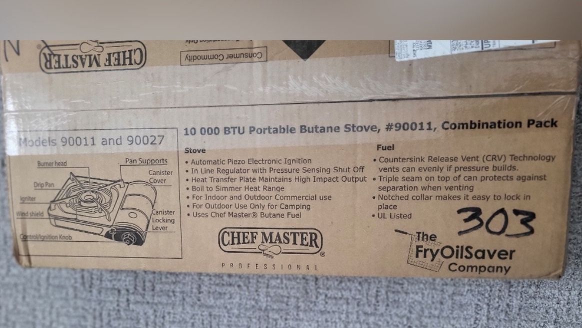 Chef master 10000 BTU Portable Butane Stove,New Products : American Fashion Style Bags On Sale