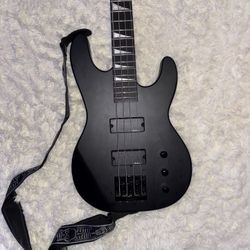 Brand New Bundle, Matte Black Jackson Concert JS2 Bass Guitar and Brand New Orange Amp Crush 20RT 20W 1x8