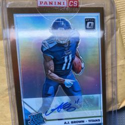  A.J. Brown RC Optic SILVER HOLO AUTO*