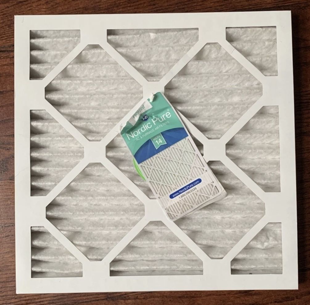 Nordic Pure MERV 14 Pleated AC Furnace Air Filter High Efficiency