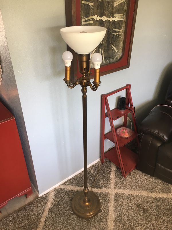 Awesome Vintage Rembrandt Brass Art Deco 3 1 Floor Lamp R5076 For