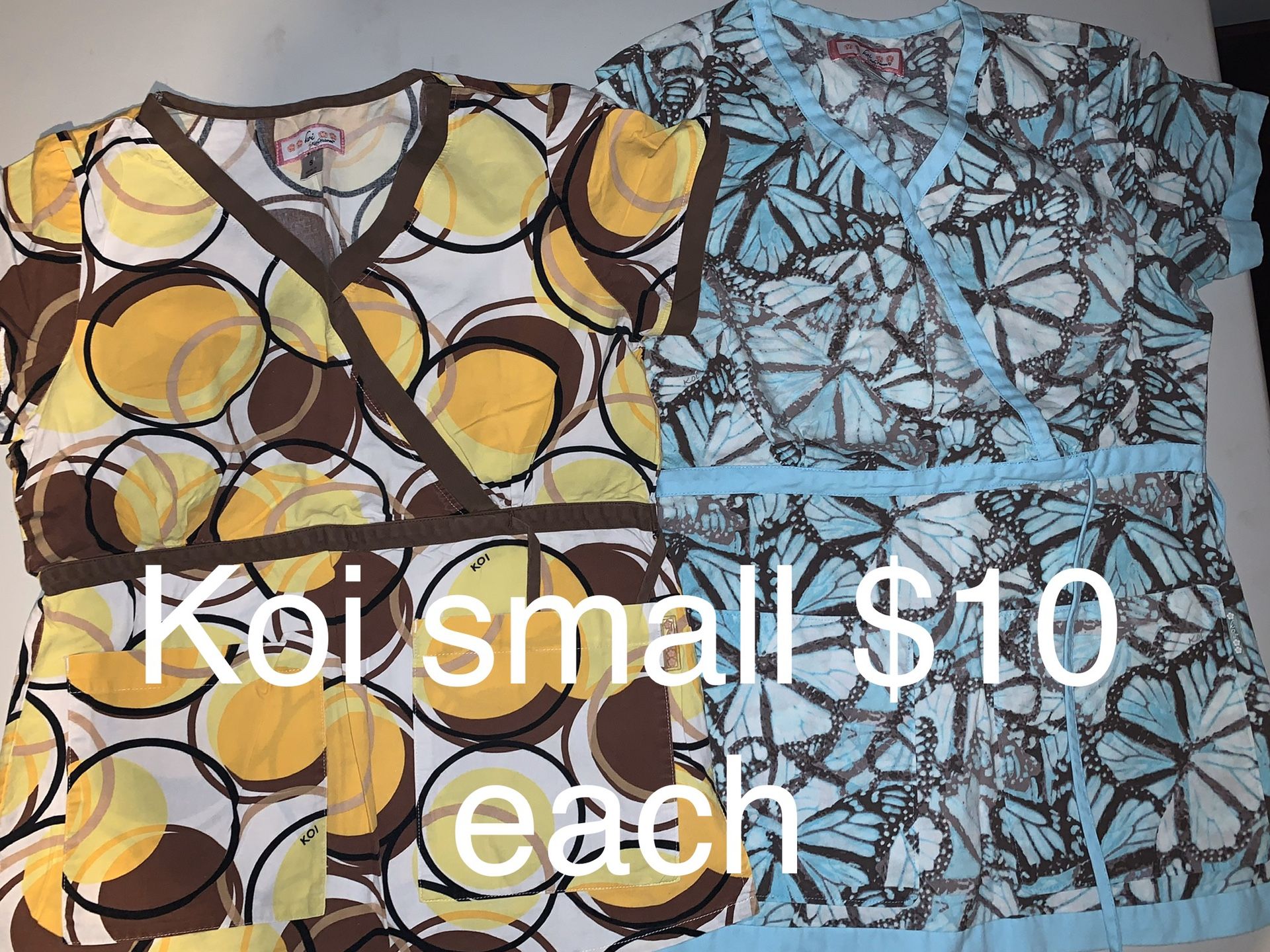 Koi small scrub tops