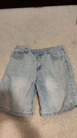 Light blue baggy jorts