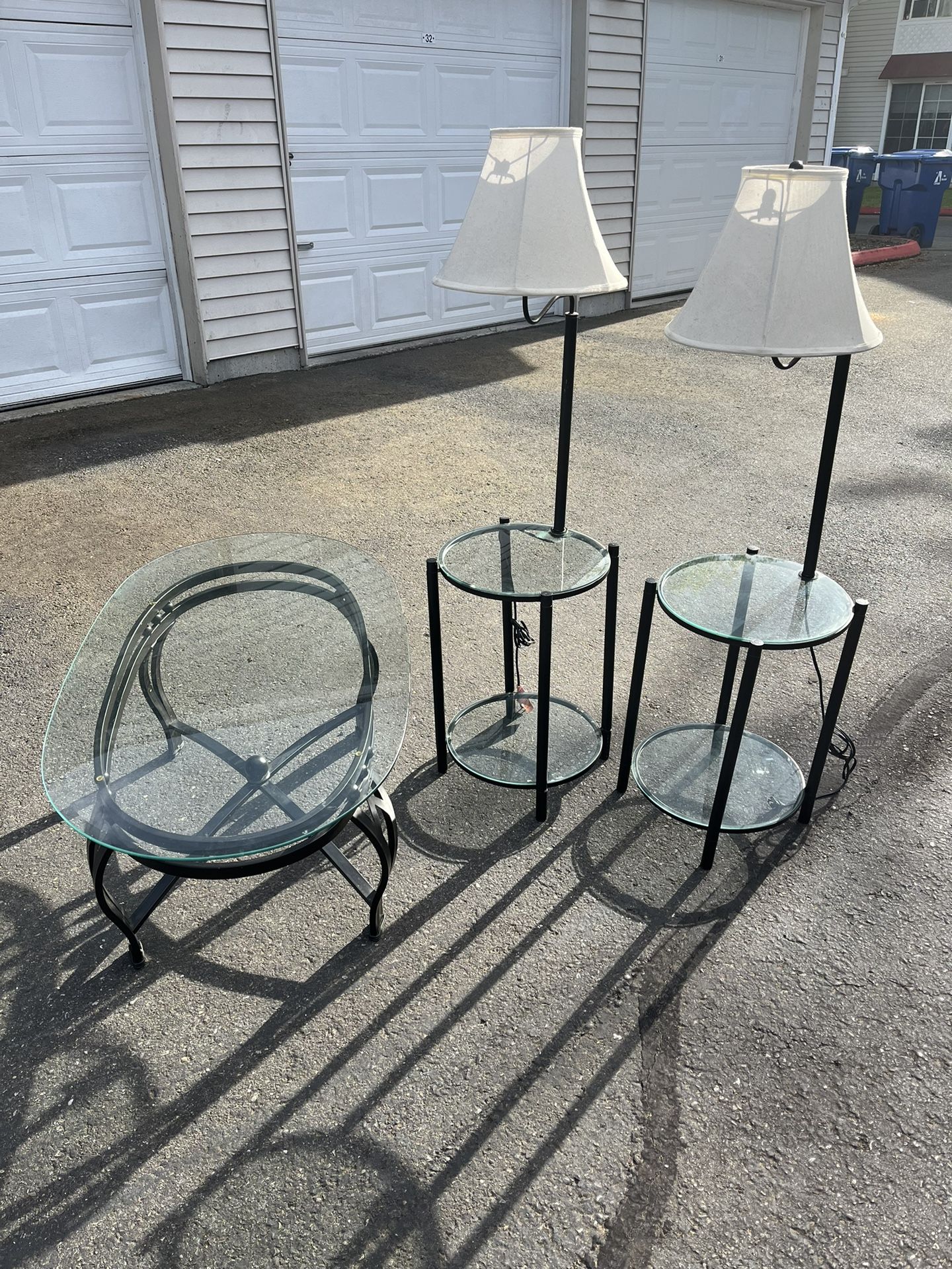 Glass Table Set