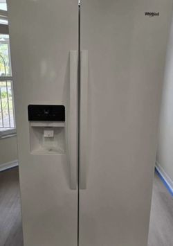 Whirlpool White Side by Side Fridge 