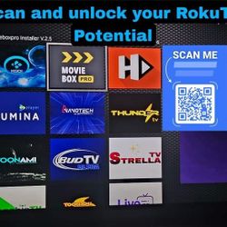 Unlock Your RokuTV Scan The Barcode 
