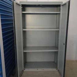 Solid Metal Storage Cabinet With 2keys Small Scratches 