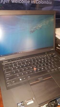 Lenovo x1 carbon-i5(3427u cpu)4gigs,250hd,webcam,1/2" thick-  (Windows 10-office 2013