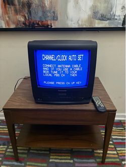 Panasonic PV-C1321 13” CRT TV VCR VHS FM Radio Retro Gaming 2001 Remote-USA-VCR Not Working