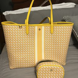 Tory Burch Ever Ready Tote and makeup bag