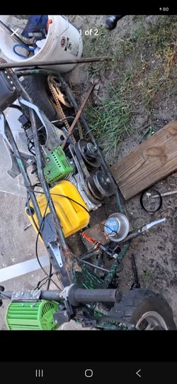 Custom built mini motor bike gas pwd