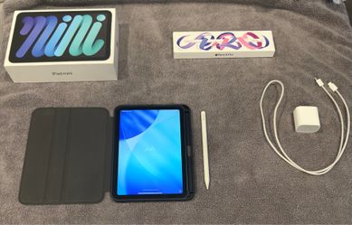 Space Gray, iPad Mini 7 (A17 Pro) 128GB Wi-Fi + Apple Pencil Pro