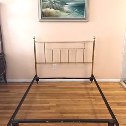  Bed Frame by Dresher. Size Full. Brass.