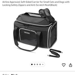 Petskd Top-Expandable Pet Carrier 18x13x9.5 Inches Southwest Airline Approved, Soft-Sided Carrier for Small Cats and Dogs with Locking Safety Zippers 