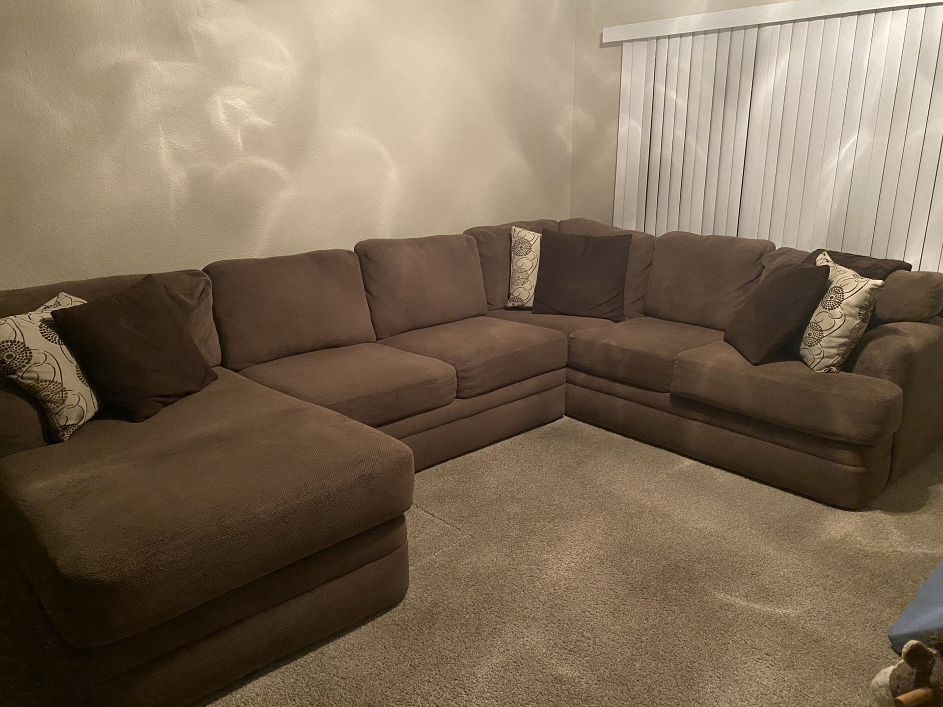 Mocha Sectional Couch