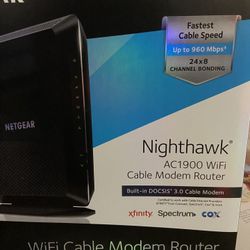 Nighthawk ac1900 Wifi Cable Modem Router