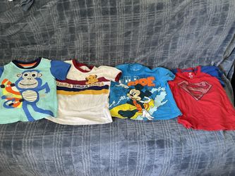 Shirts For 4-5 Year Old Boy -4pcs For $2