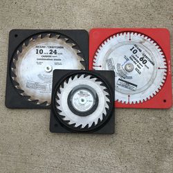 Lot of three Craftsman table/cut-off saw blades -American Made