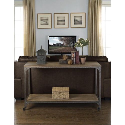 *Brand New* Ameriwood Home Cecil Rustic Console Table