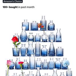 Mini Ombré Blue vases 