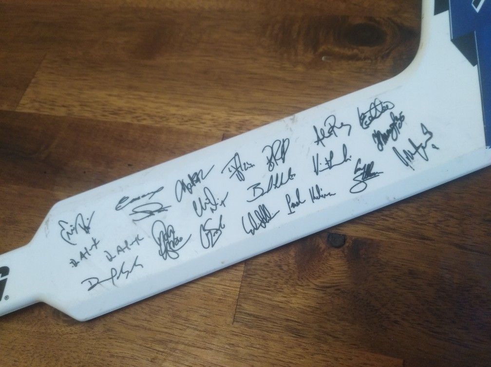 Autographed NHL Tampa Bay Lightning Small Hockey Stick Signed