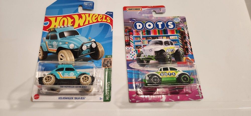 Hotwheels 2 BAJA BUGS