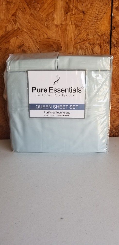 Pure Essentials Antimicrobial 400 Thread Count 6-piece Sheet Set