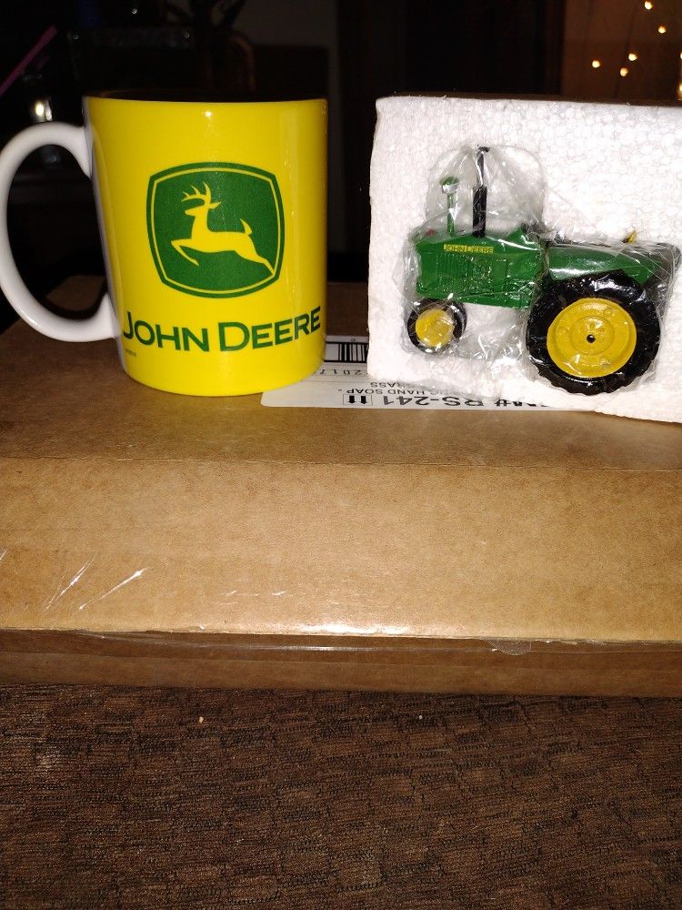 John Deere Tractor And John Deere Coffee Mug