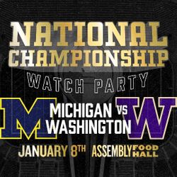 National Championship Viewing Party
Alaska Airlines Arena
Mon, Jan 8, 2024 at 4:30 PM