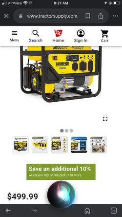 Champion 5000 Watts 224CC GENERATOR