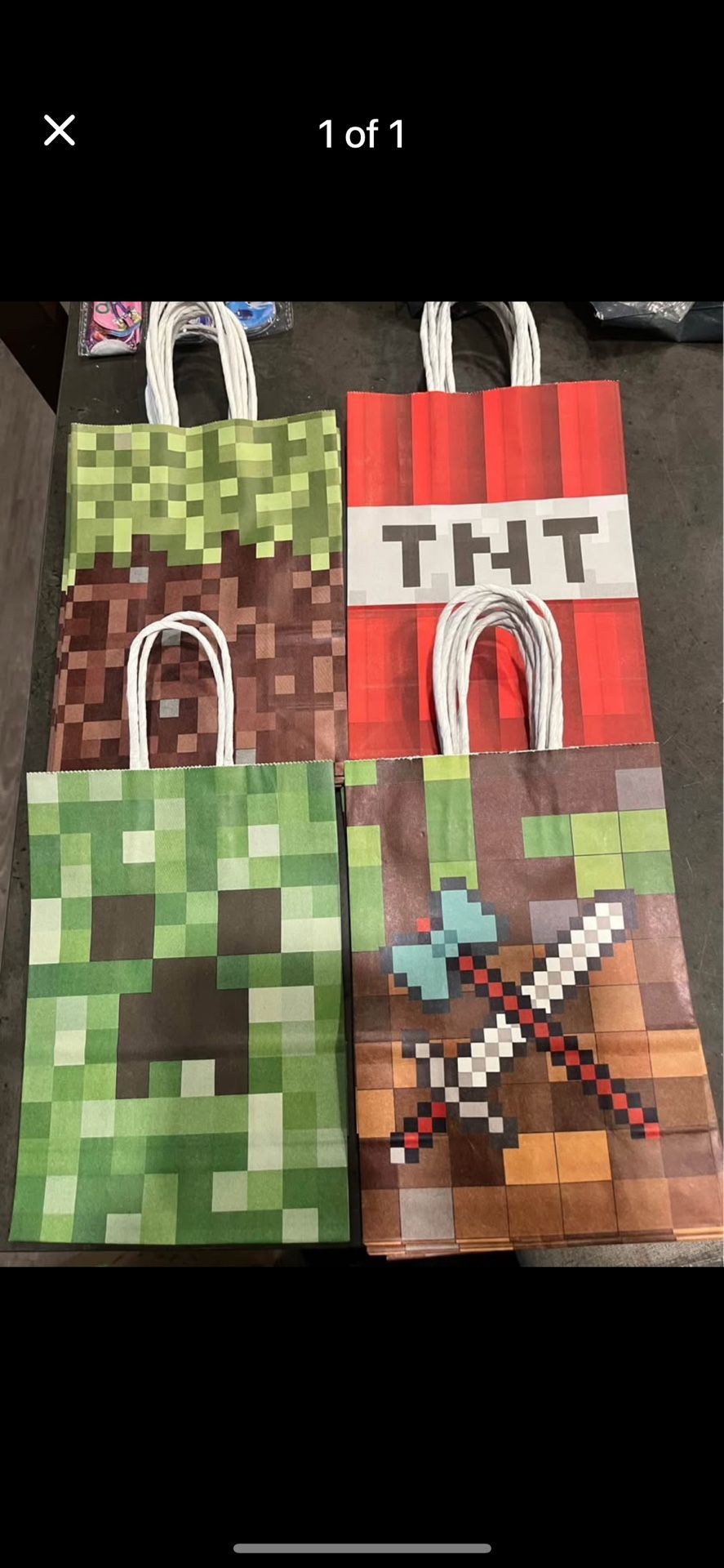 Minecraft Candy Bags 16