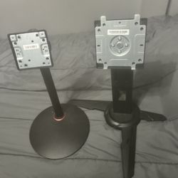 Universal Monitor Stands – VESA Compatible – Adjustable & Great Condition