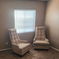 Pair of High Back / Low Profile Chairs