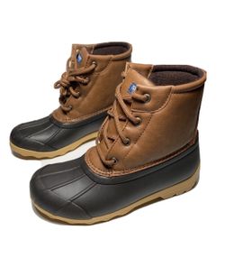 SPERRY SIZE 2 M BOYS KIDS UNISEX PORT BOOT TAN BROWN WATERPROOF MEMORY FOAM