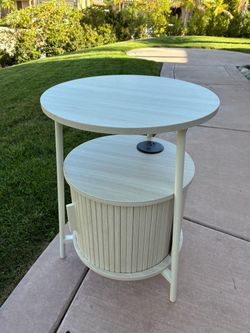 Nightstand with Charging Station (2pcs)