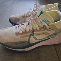 Nike Pegasus Trail 4 GTX Women's Size 8 Trail Running Sanddrift Mineral Teal