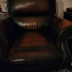 Leather Couch, Loveseat And Recliner / MALTBY 