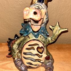 New Ceramic Dragon Tea Light Candle Holder