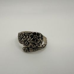 925 Sterling Silver Adjustable Ring Size Women 