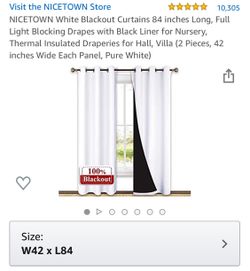 Nice town blackout curtain Navy Blue plus holdbacks