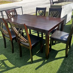 Dining Table with six chairs