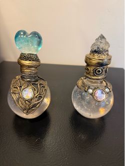 Fantasy Potion Bottles – Resin – 6” Tall – $60 Pair