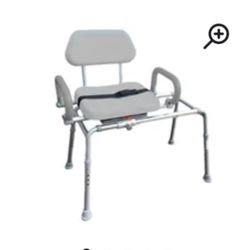 Sliding shower chair