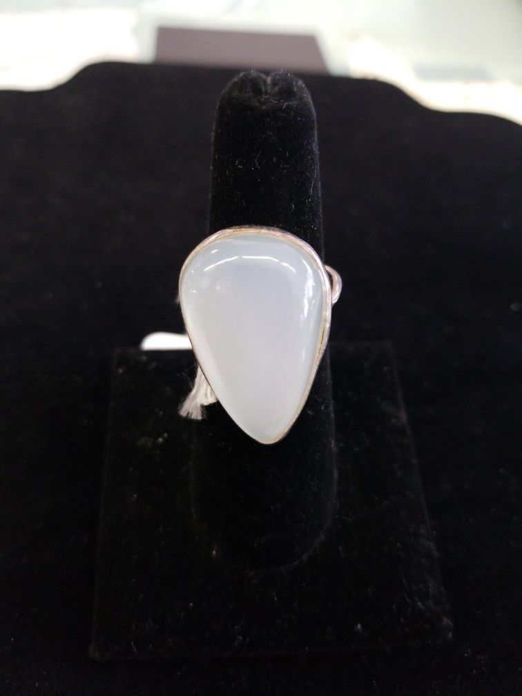 Size 10.25 Moonstone In Sterling Silver Ring