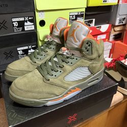 AIR JORDAN 5 OLIVE Sz 13