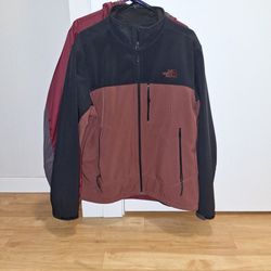 Men's Large Red/Black North Face Jacket