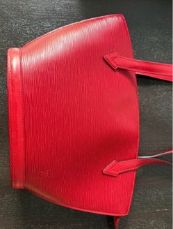Louis Vuitton Saint Jacques PM Red Epi Leather Shoulder Tote Bag – Authentic
