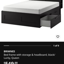 Ikea Queen Bed Frame.